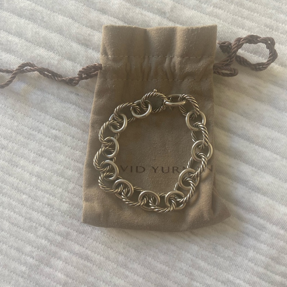 David Yurman silver link bracelet (womens)